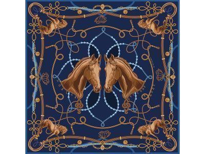 Платок «Конный клуб»