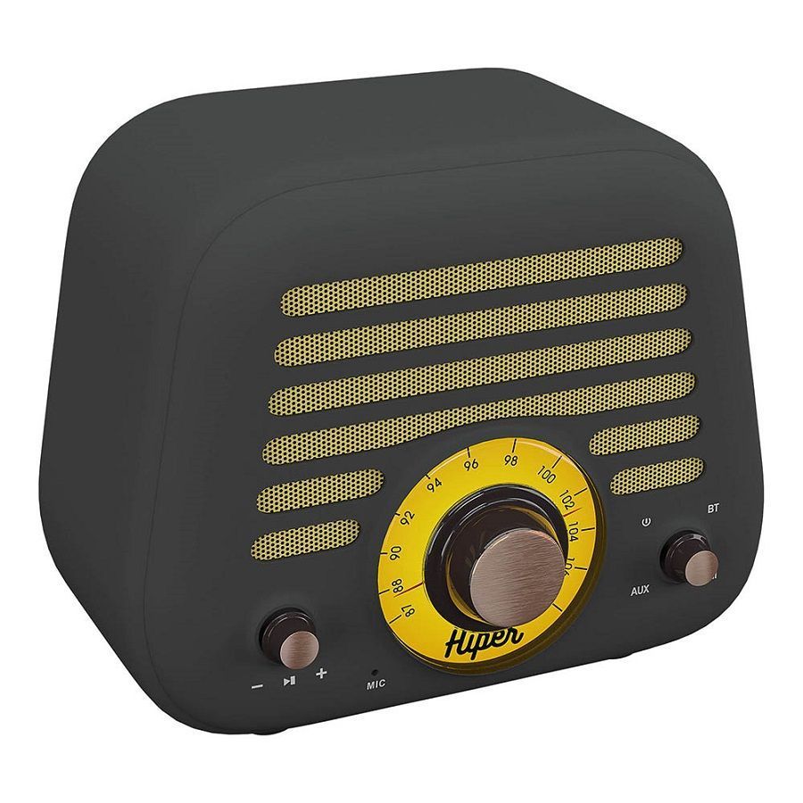 Колонка беспроводная RETRO L, цвет серый 