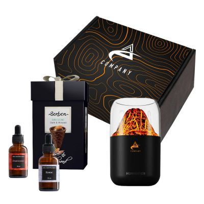 Подарочный набор «Камчатка»: увлажнитель воздуха, вафельные рожки, набор масел