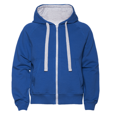 Толстовка детская STAN с капюшоном на молнии футер без начёса 260, 61J, Синий,  (16/1)  (8 лет)