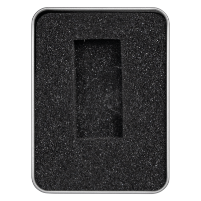 Футляр Shine для флеш накопителя металлический, размер 11,5*8,5 см, серебристый