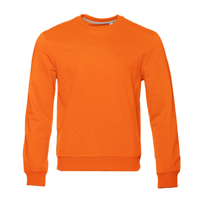 Свитшот унисекс STAN футер без начёса, 260, 63, Оранжевый,  (28/1)  (48/M)
