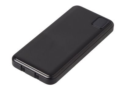 Внешний аккумулятор со встроенными кабелями «Фрэйм Квик», быстрая зарядка, 10000 мАч