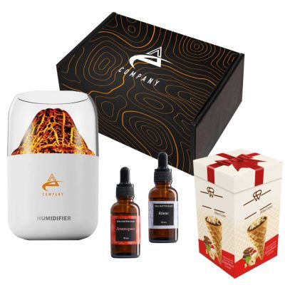 Подарочный набор "Камчатка": увлажнитель, мини-рожки, эфирные масла