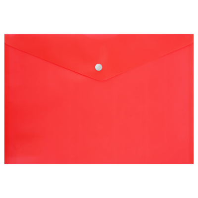 Папка-конверт Workmate А4 с кнопкой, плотность 180 мкр, красный
