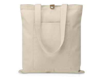 Cумка «Clip» из хлопка 340 г/м2 с застежкой из экокожи