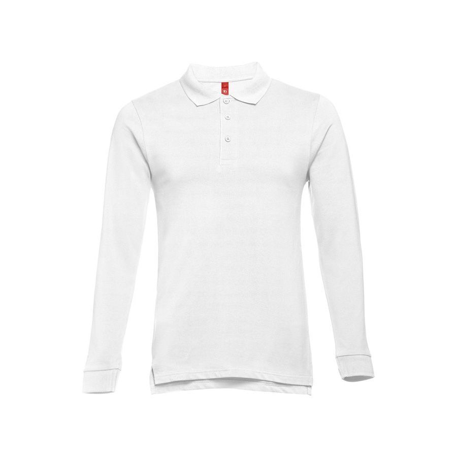Рубашка-поло мужская BERN 210 с длинным рукавом под нанесение