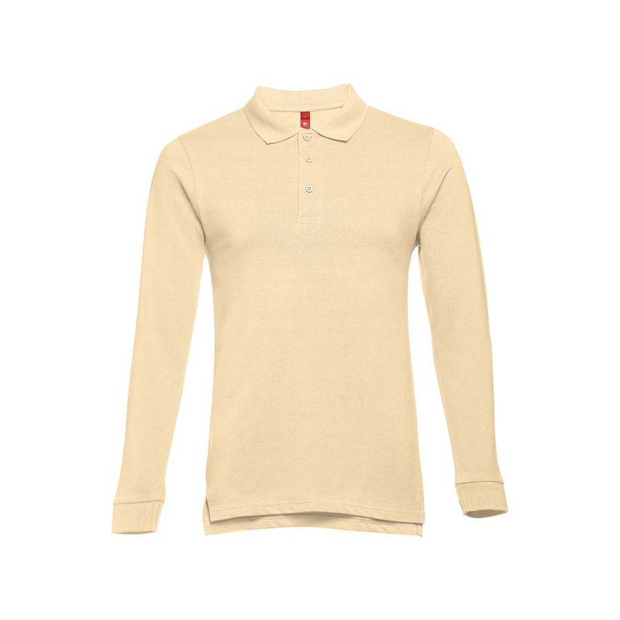 Рубашка-поло мужская BERN 210 с длинным рукавом под нанесение