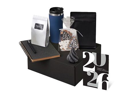 Подарочный набор «Re:Charge» с термокружкой, кофе и блокнотом