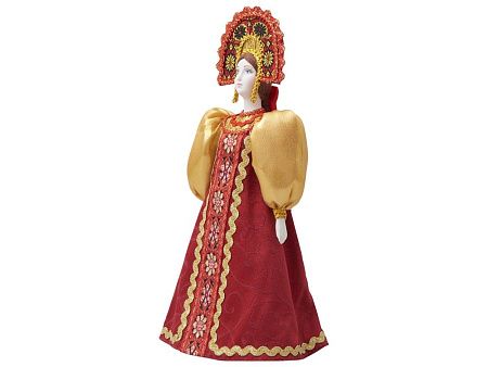 Подарочный набор: кукла фарфоровая, крем-мёд с лаймом и имбирем