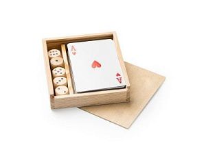 Набор BRISCA из 2 настольных игр, цвет: натуральный