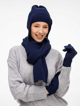 Перчатки Catch Match, темно-синие, размер S/M