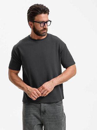 Футболка унисекс Durington, темно-серая (графит), размер XS/S