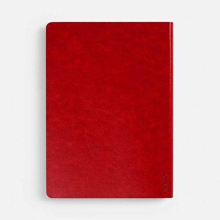 Ежедневник Nebraska Flex, недатированный, красный с золотистым