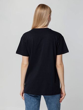 Футболка унисекс T-bolka 140, темно-синяя, размер M