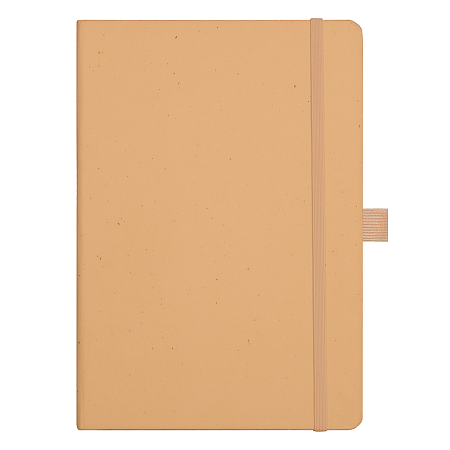 Блокнот Forest  Alfa Polo Recycled Paper А5, недатированный, в твердой обложке, с резинкой и петлей для ручки,  натуральный (крафтовый)