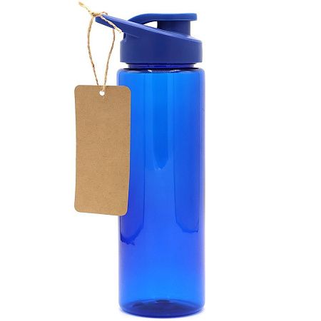 Пластиковая бутылка Ronny To Go с биркой, синяя