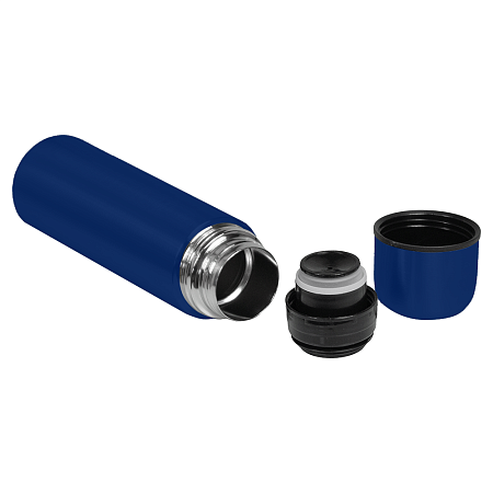 Термос вакуумный стальной Optimus  двухстеночный 500 мл, темно-синий