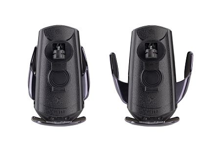 Автомобильное сенсорное беспроводное (15W) зарядное устройство "Titan" с набором переходников для магнитной зарядки, с подсветкой логотипа