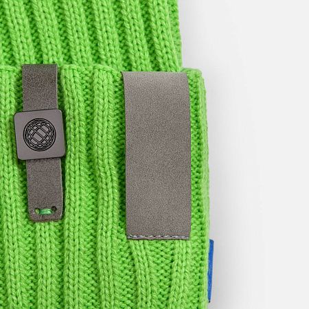 Лейбл кожаный Beta, XS, серый