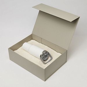 Подарочный набор Montana, белый (плед, термокружка)