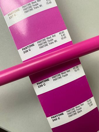 Ручка шариковая IGLA COLOR, пластиковая, розовая