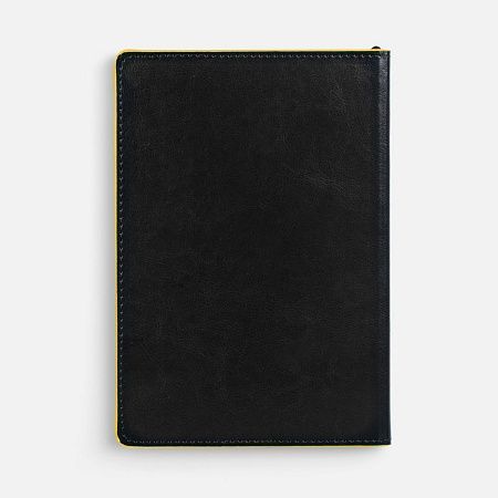 Ежедневник Alanis, недатированный, черный с желтым