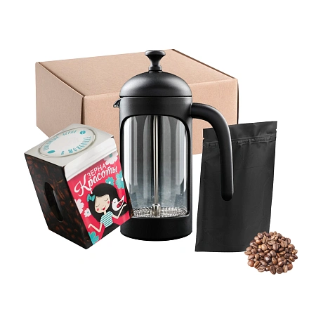 Подарочный набор «Арабика»: френч-пресс, кофе, кофейные зерна