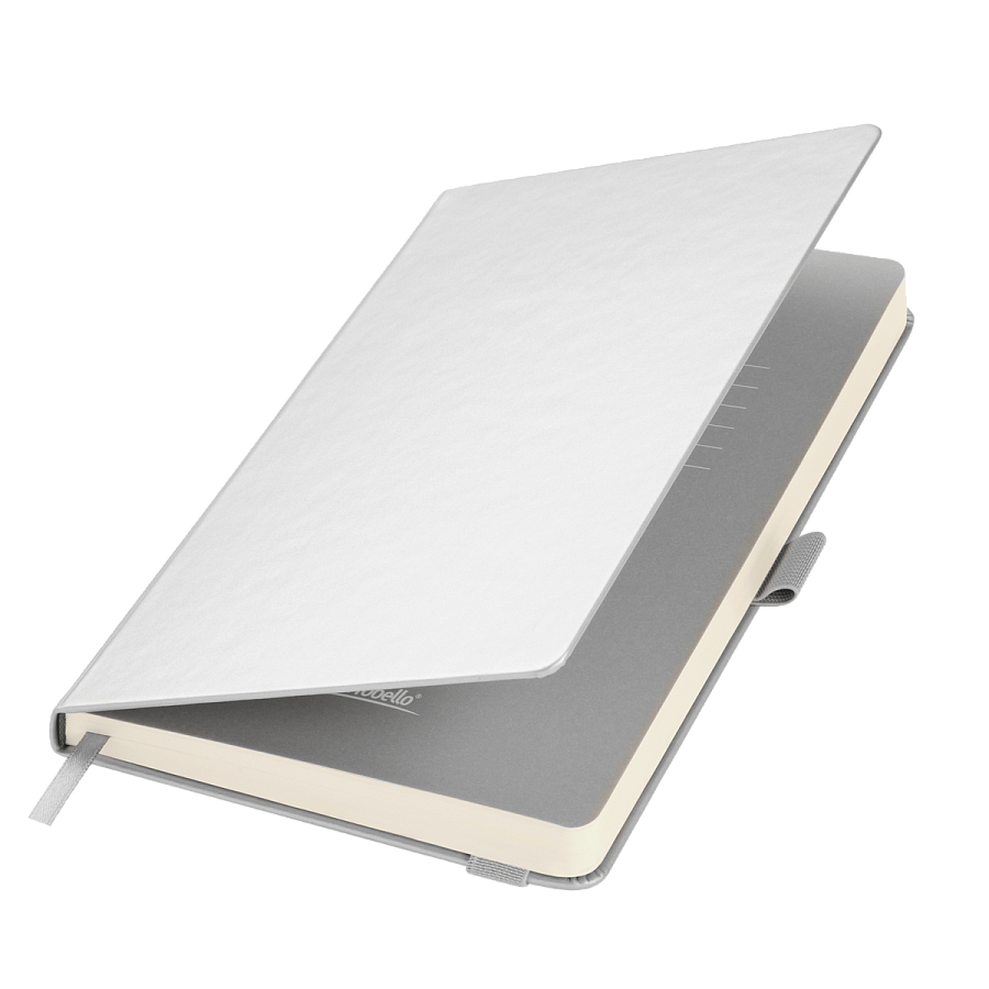 Ежедневник Альфа (Alpha) недатированный, серебро/серый