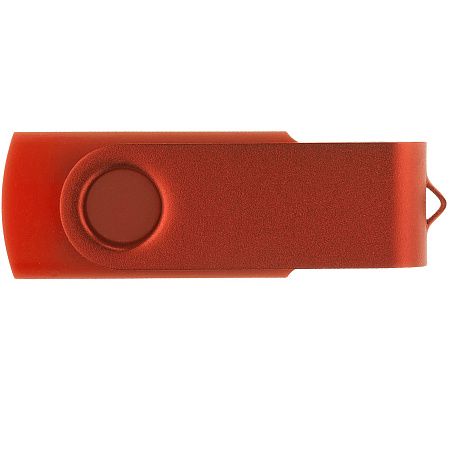 Флеш накопитель USB 2.0 Twister 16GB, пластик Софт Тач/металл, красный/красный