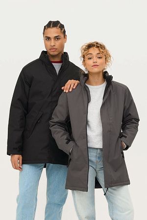 Куртка на стеганой подкладке Robyn, темно-серая, размер 4XL