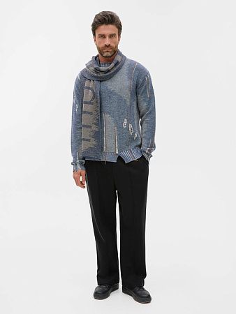 Шарф Denim XXL на заказ, полушерсть