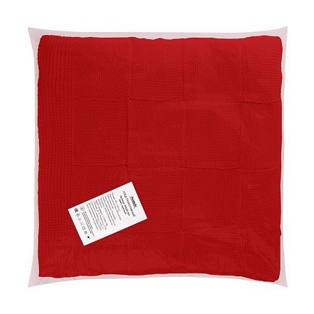 Плед Cella вязаный, красный (без подарочной коробки)