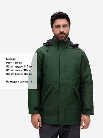 Куртка на стеганой подкладке Robyn, темно-зеленая, размер L