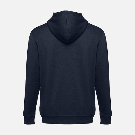 Толстовка мужская на молнии с капюшоном Amsterdam, темно-синяя, размер S