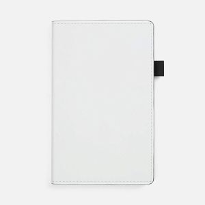 Ежедневник White Shall, недатированный, бело-черный