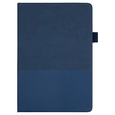 Блокнот А5 Burnie, в твердой обложке c резинкой и петлей для ручки в линейку, черный