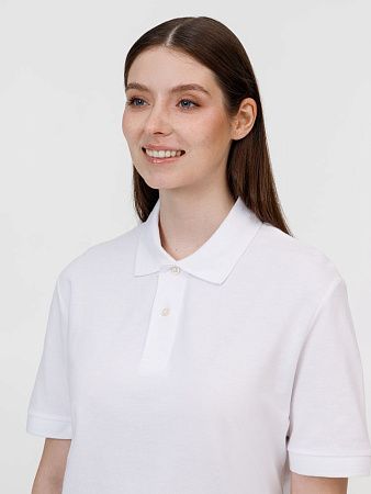 Рубашка поло унисекс Pacific, белая, размер 4XL