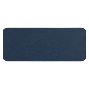 Шеврон Rectangle Latte Soft touch размер 50*20 мм, темно-синий, со скругленными углами