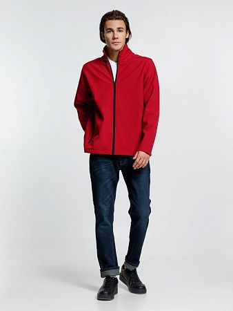 Куртка софтшелл мужская Race Men красная, размер XL