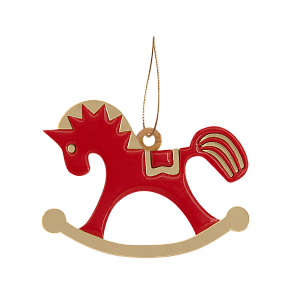 Ёлочная игрушка Лошадка (белый)