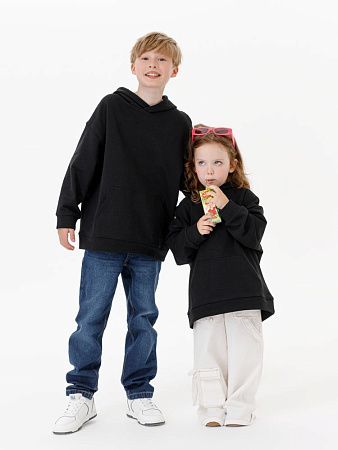 Худи детское оверсайз Houdini, черное, размер 14 лет (154-164 см)