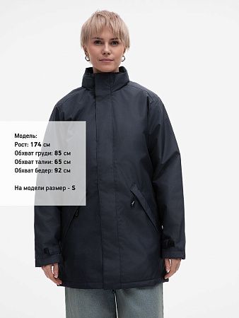 Куртка на стеганой подкладке Robyn, темно-синяя, размер 4XL