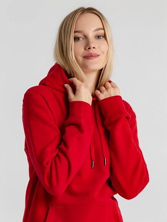 Толстовка с капюшоном унисекс King, красная, размер 3XL