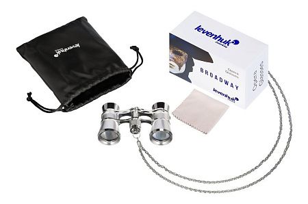 Театральный бинокль Broadway 325B, серебристый