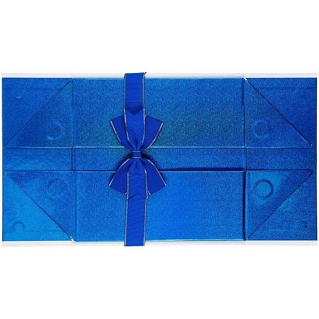 Коробка складная Gallant, M, белая с синим