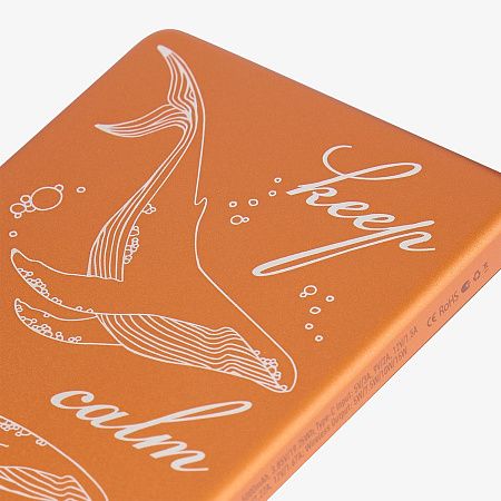 Внешний аккумулятор Атлантис (Atlantis) PD 5000mAh с функцией беспроводной зарядки 15W, оранжевый