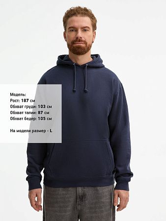 Худи унисекс Condor, темно-синее, размер XL