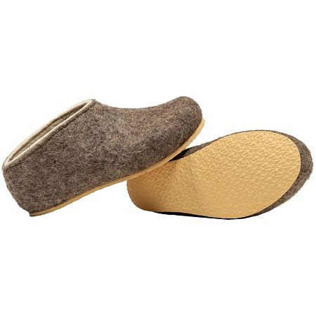 Домашние валенки Cant, серо-коричневые (натуральные), размер 38