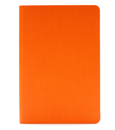 Ежедневник Flexy Happy Line А5, оранжевый, недатированный, в гибкой обложке